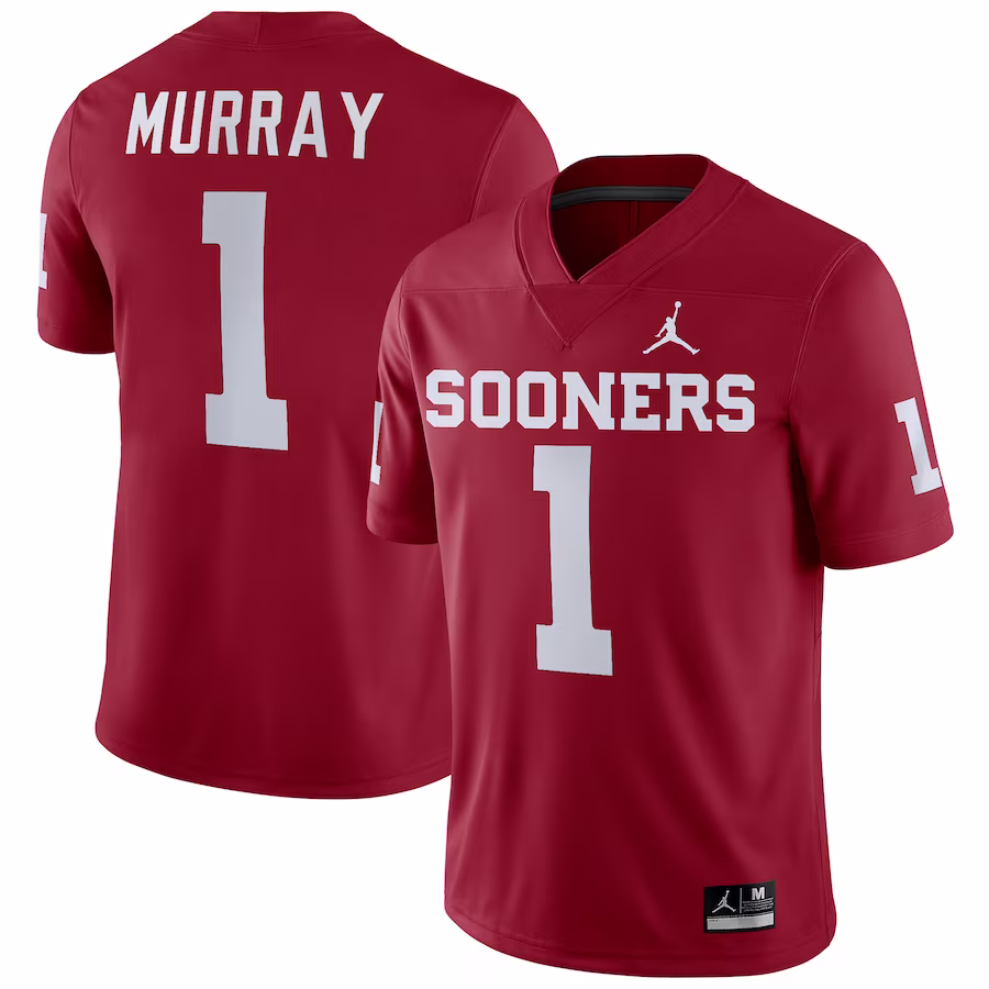 Kyler Murray Oklahoma Sooners Jordan Brand Player Game Jersey - Crimson - Ujersey Shop