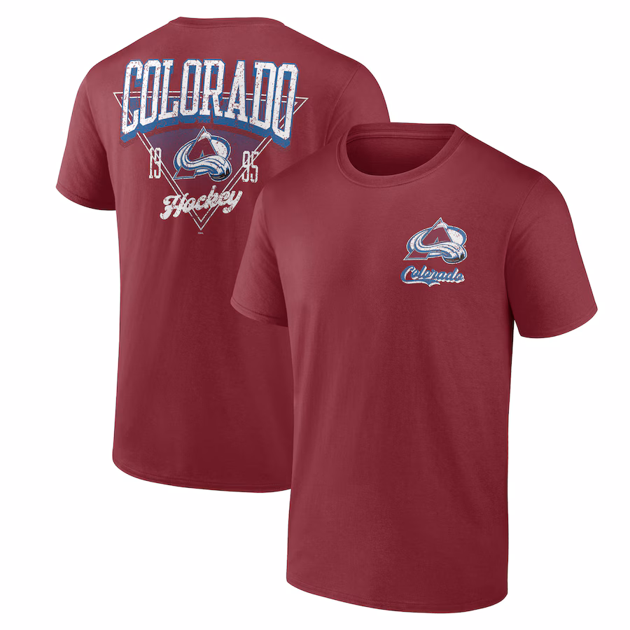 Men's Colorado Avalanche Burgundy Never Over T-Shirt - Ujersey Shop