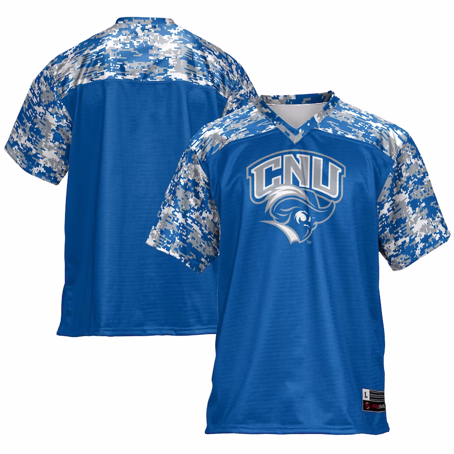 Christopher Newport Captains GameDay Greats Football Jersey - Royal - Ujersey Shop