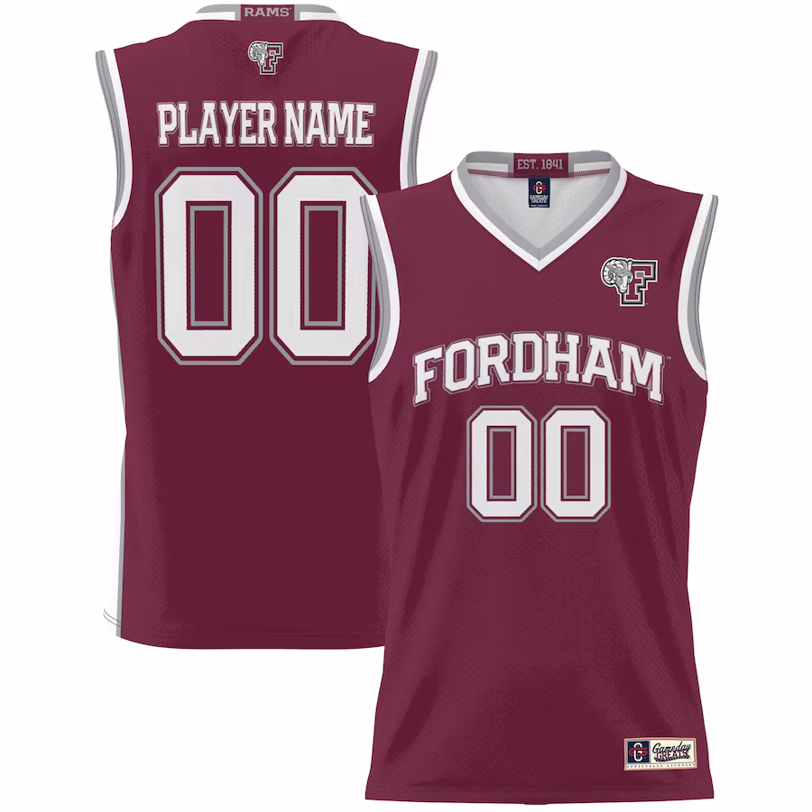 Fordham Rams GameDay Greats Youth NIL Pick-A-Player Lightweight Basketball Jersey - Maroon - Ujersey Shop