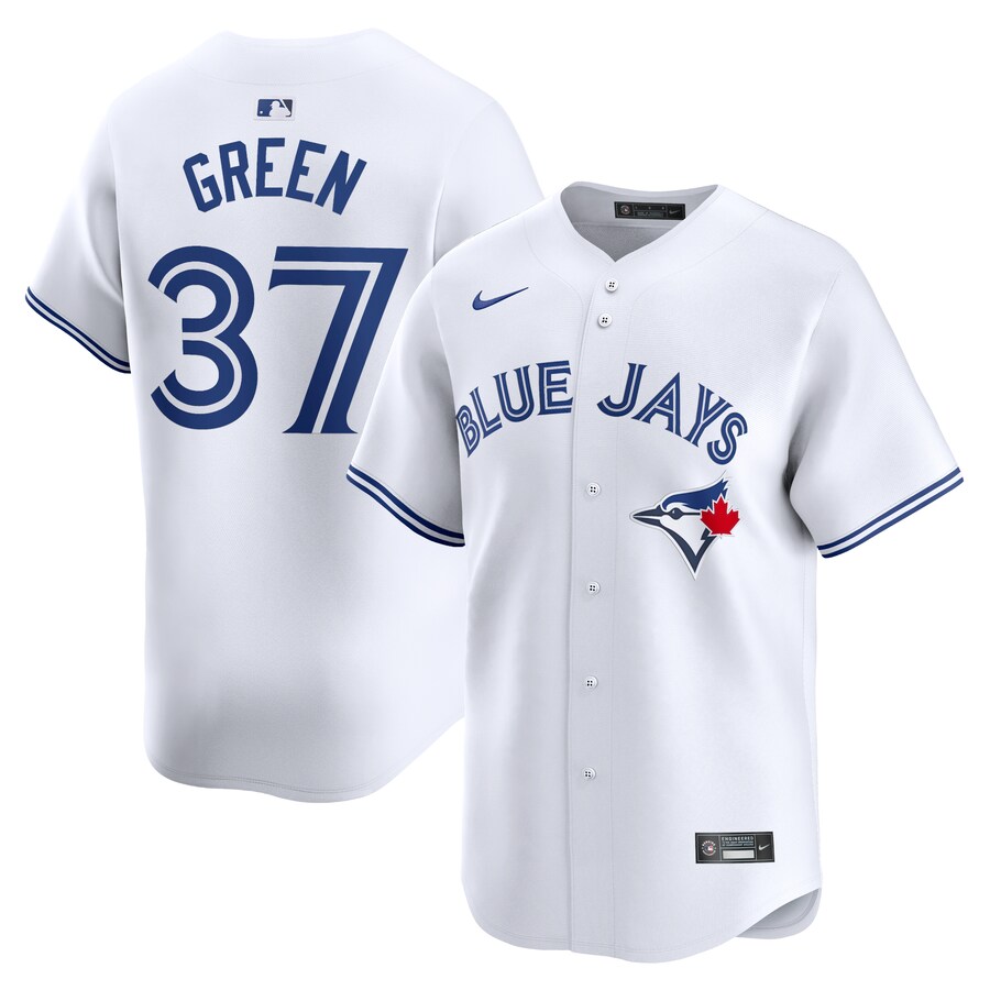 Men's Toronto Blue Jays Chad Green Nike White Home Limited Player Jersey - Ujersey Shop