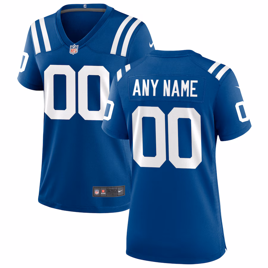 Women's Nike Indianapolis Colts Royal Custom Game Jersey - Ujersey Shop