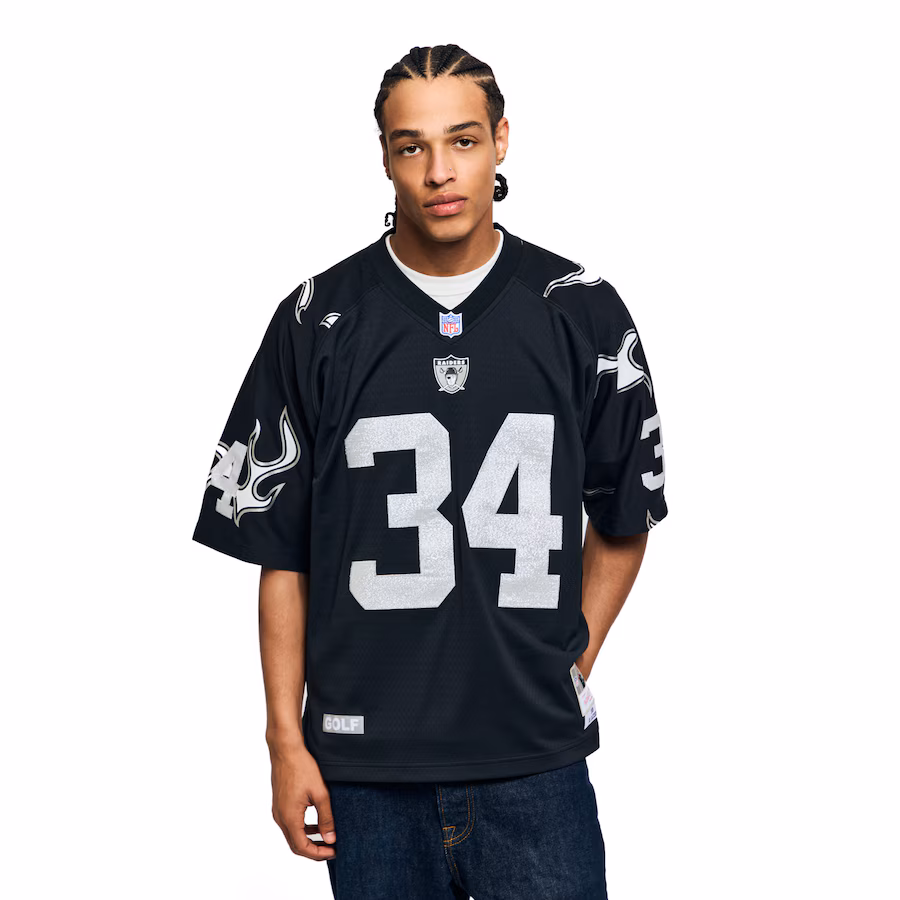 Unisex Los Angeles Raiders Bo Jackson Mitchell & Ness x Golf Wang Black 1988 Legacy Fashion Jersey - Ujersey Shop