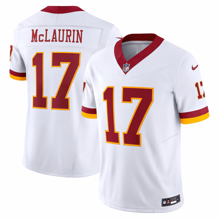 Men's Washington Commanders Terry McLaurin Nike White Vapor F.U.S.E. Limited Super Bowl Era Jersey - Ujersey Shop