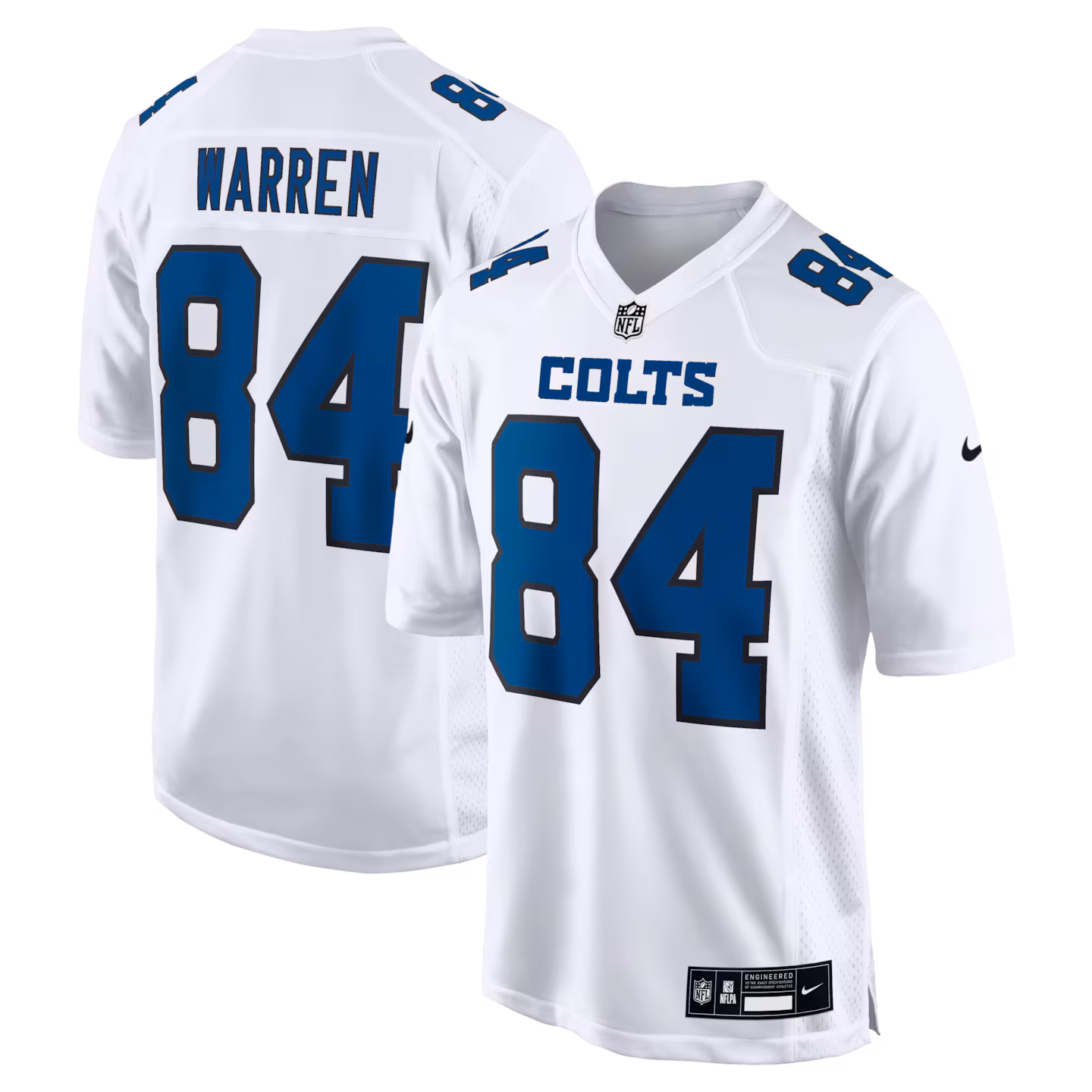 Men's Indianapolis Colts Tyler Warren Nike Tundra White Fashion Game Jersey - Ujersey Shop