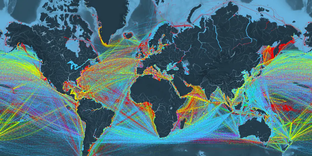 Global Shipping Map