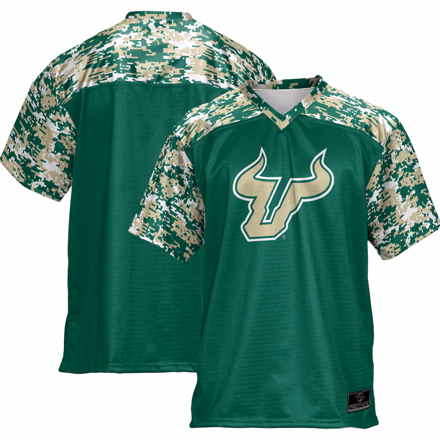 South Florida Bulls ProSphere  Camo Football Jersey - Green