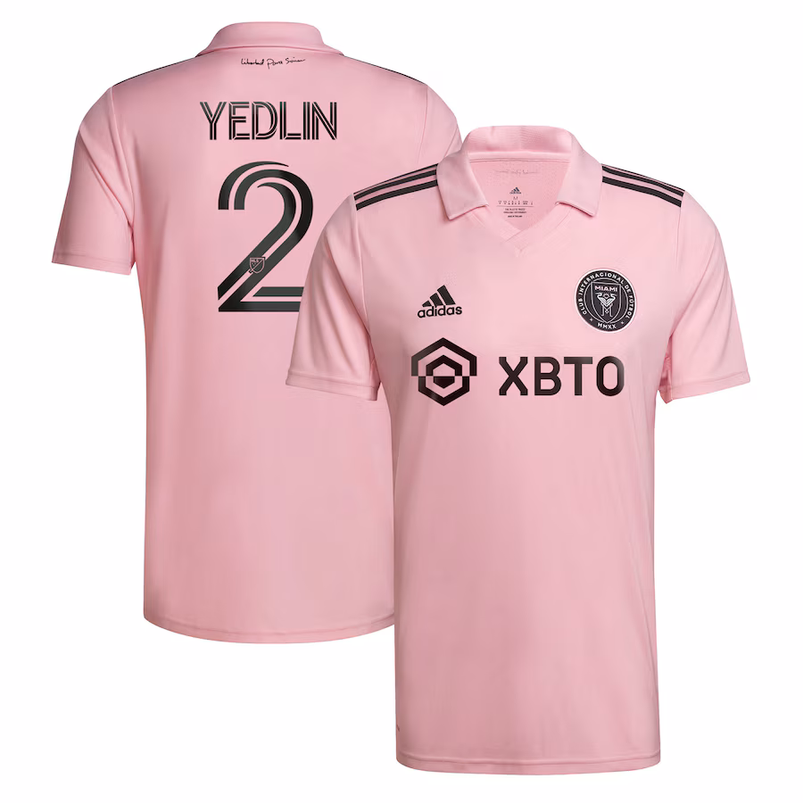 Men's Inter Miami CF DeAndre Yedlin adidas Pink 2022 The Heart Beat Kit Replica Player Jersey
