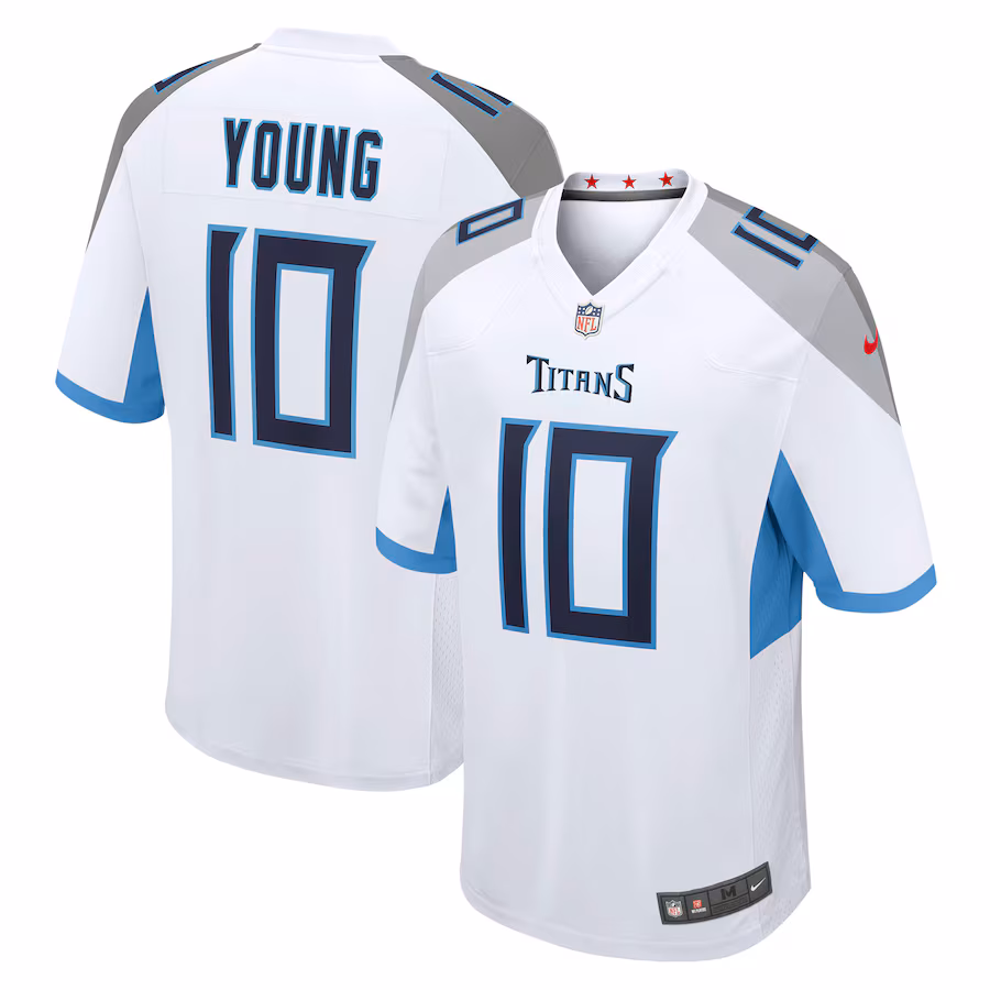Men's Tennessee Titans Vince Young Nike White Retired Player Game Jersey