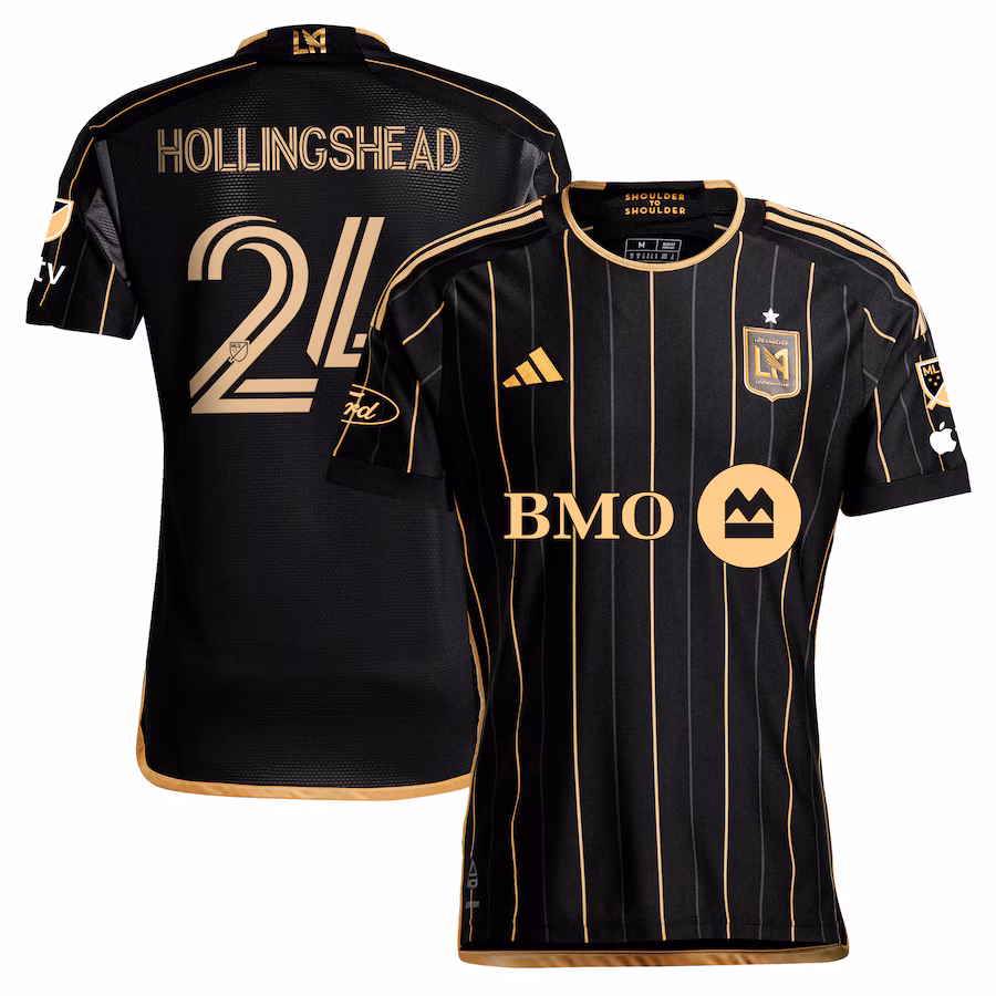 Men's LAFC Ryan Hollingshead adidas Black 2024 Primary Authentic Player Jersey
