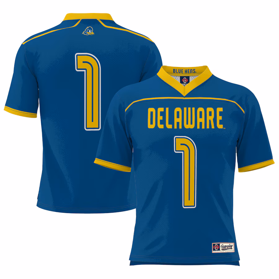 Men's GameDay Greats  Royal Delaware Fightin' Blue Hens #1 Lightweight Lacrosse Jersey