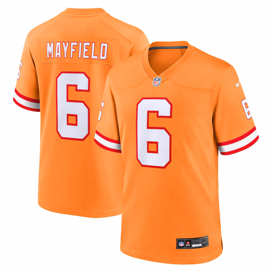 Youth Tampa Bay Buccaneers Baker Mayfield Nike Orange Game Jersey