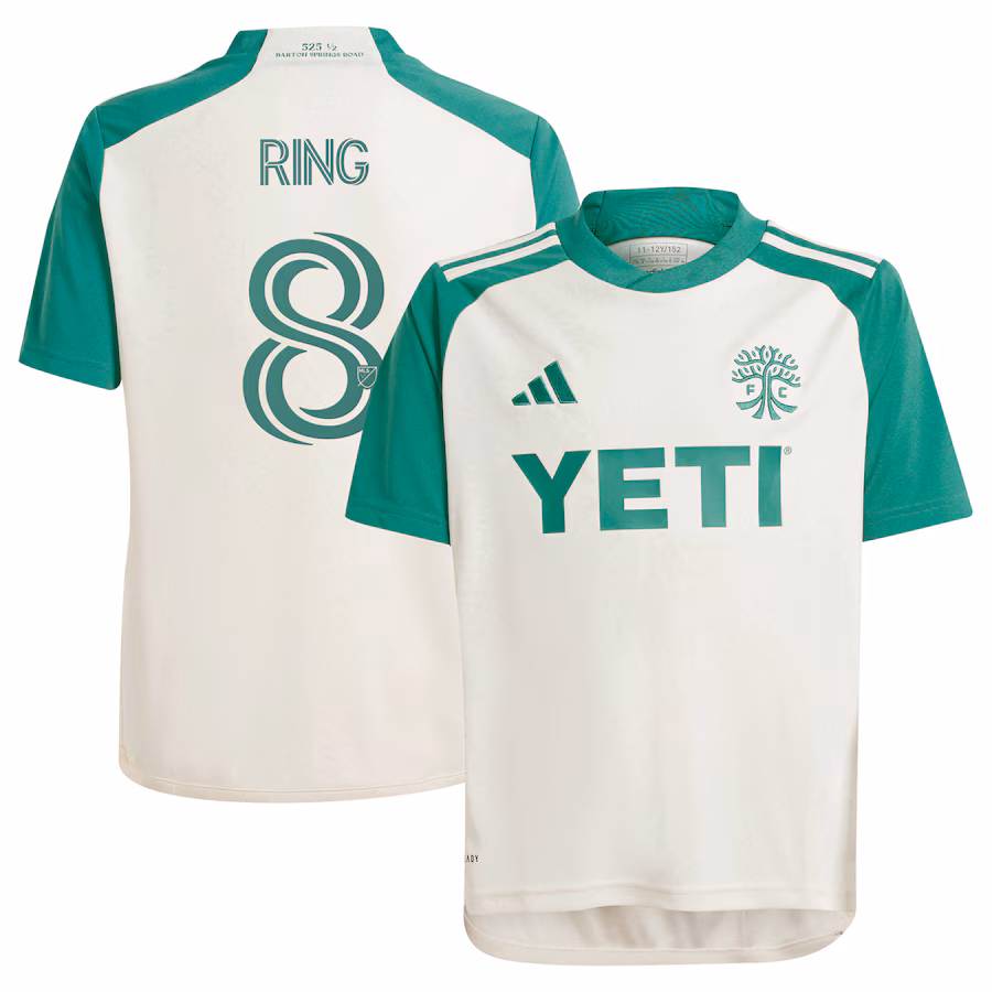 Youth Austin FC Alexander Ring adidas Tan 2024 The Armadillo Kit Replica Player Jersey