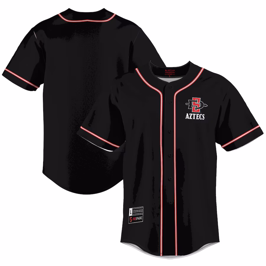 Men's GameDay Greats  Scarlet San Diego State Aztecs  Lightweight Baseball Jersey