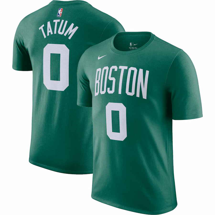 Men's Boston Celtics Jayson Tatum Nike Kelly Green Icon 2022/23 Name & Number T-Shirt