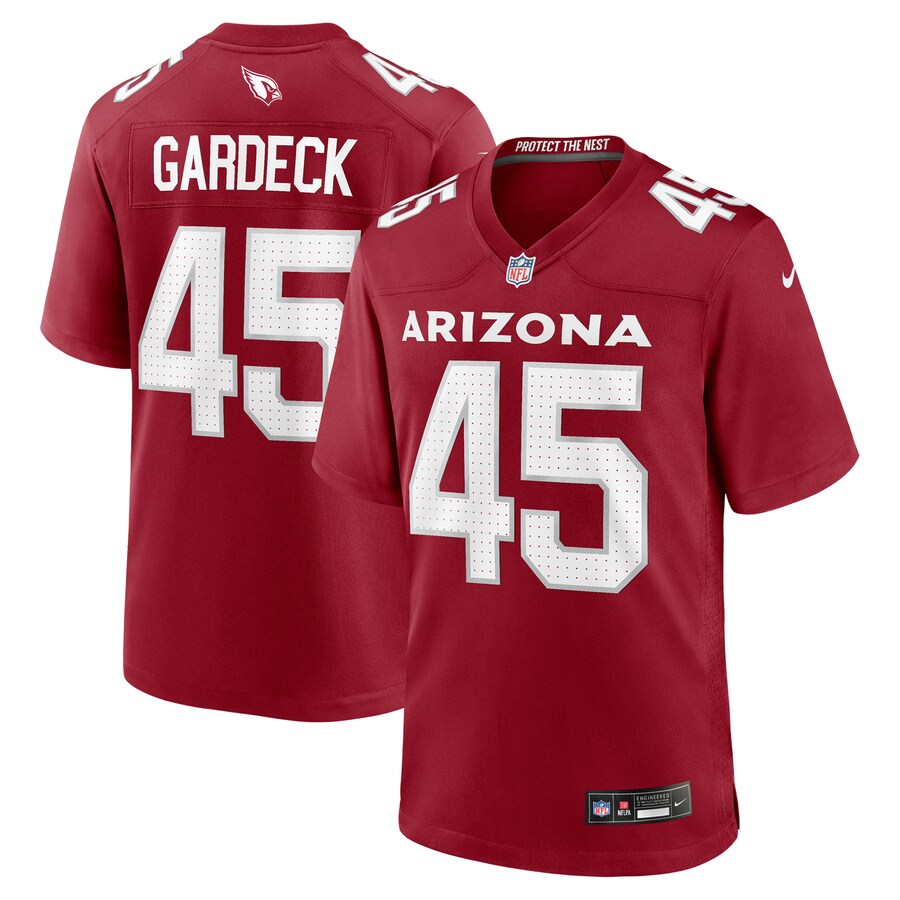 Men's Arizona Cardinals Dennis Gardeck Nike Cardinal Team Game Jersey