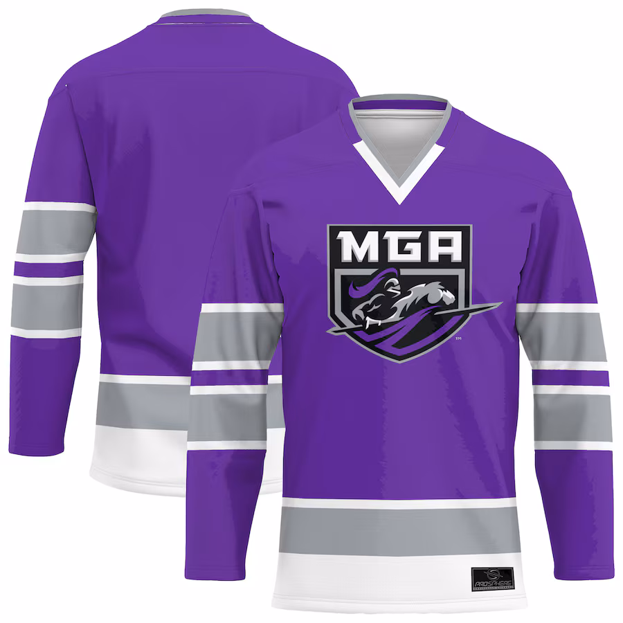 Youth ProSphere Purple Middle Georgia State Knights 1.0 Hockey Jersey
