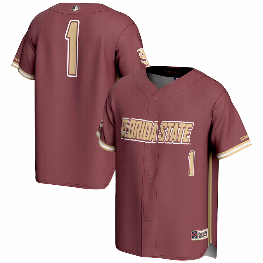 Youth GameDay Greats #1 Garnet Florida State Seminoles Lightweight Baseball Jersey