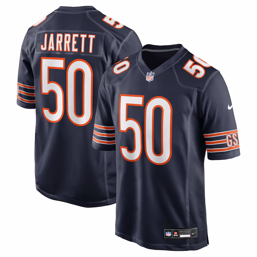 Men's Chicago Bears Grady Jarrett Nike Navy Team Game Jersey