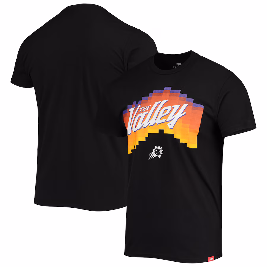 Men's Phoenix Suns Sportiqe Black The Valley Pixel City Edition Tri-Blend Lightweight T-Shirt
