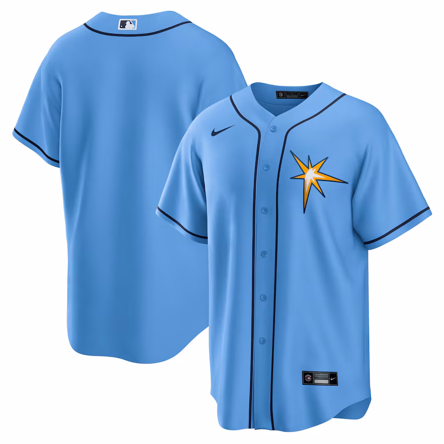 Men's Tampa Bay Rays Nike Light Blue Spring Training Replica Team Jersey