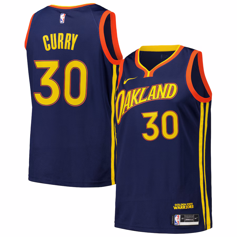 Men's Golden State Warriors Stephen Curry Nike Royal Swingman Player Jersey - City Edition