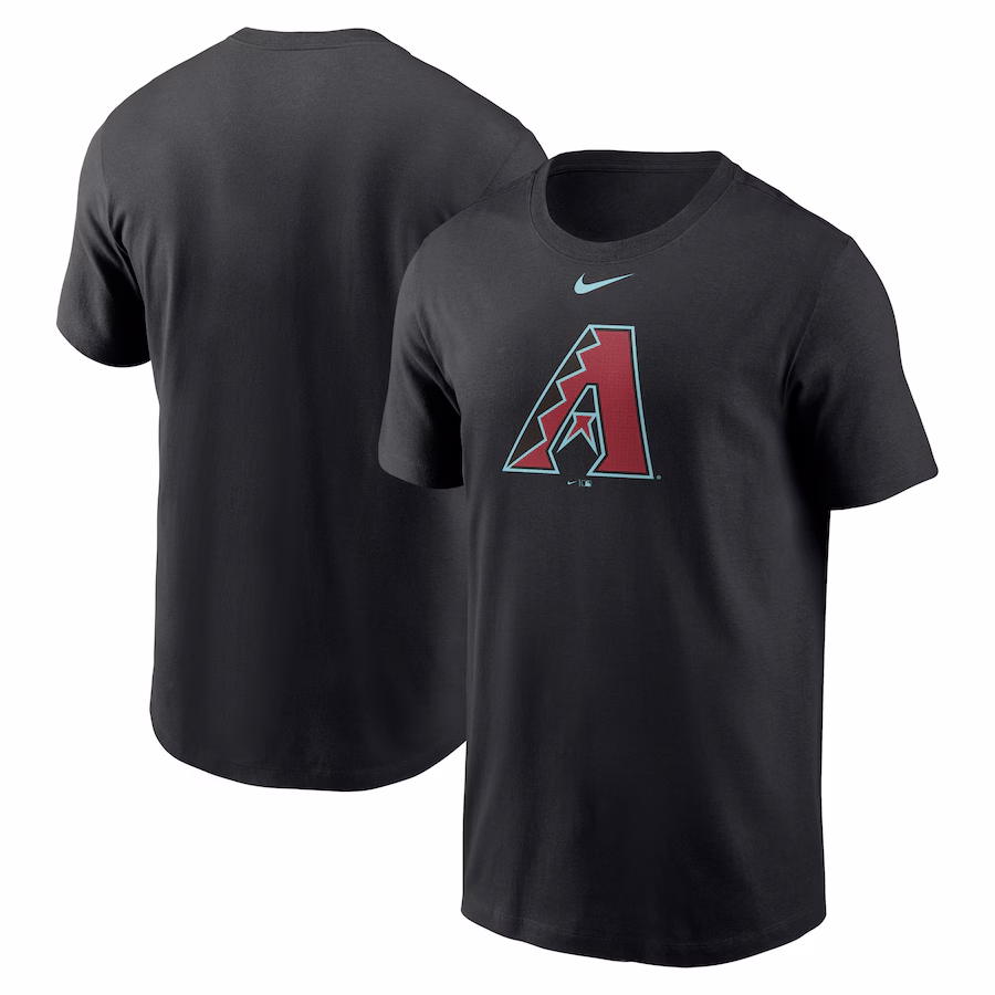Men's Arizona Diamondbacks Nike Black Large Logo T-Shirt
