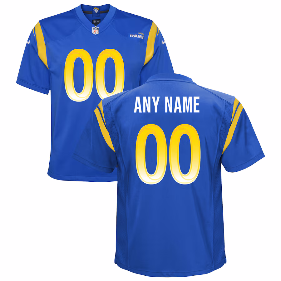 Youth Los Angeles Rams Nike Royal Custom Game Jersey