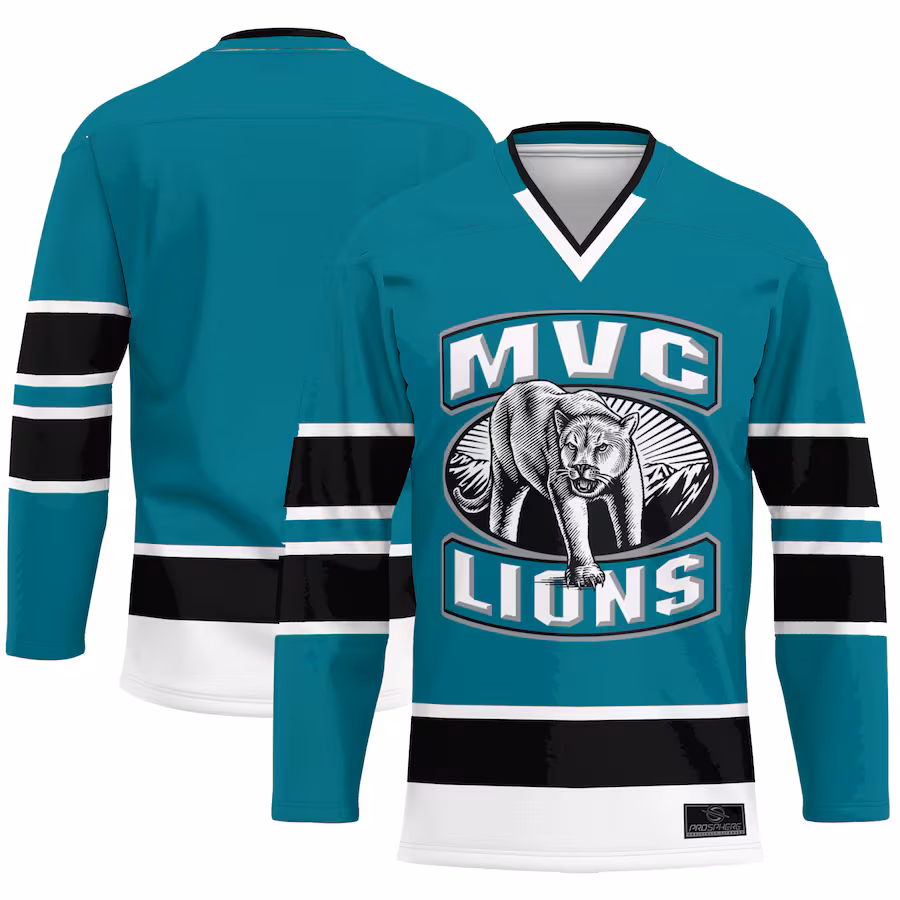 Men's ProSphere Blue MVC Mountain Lions Hockey Hockey Jersey