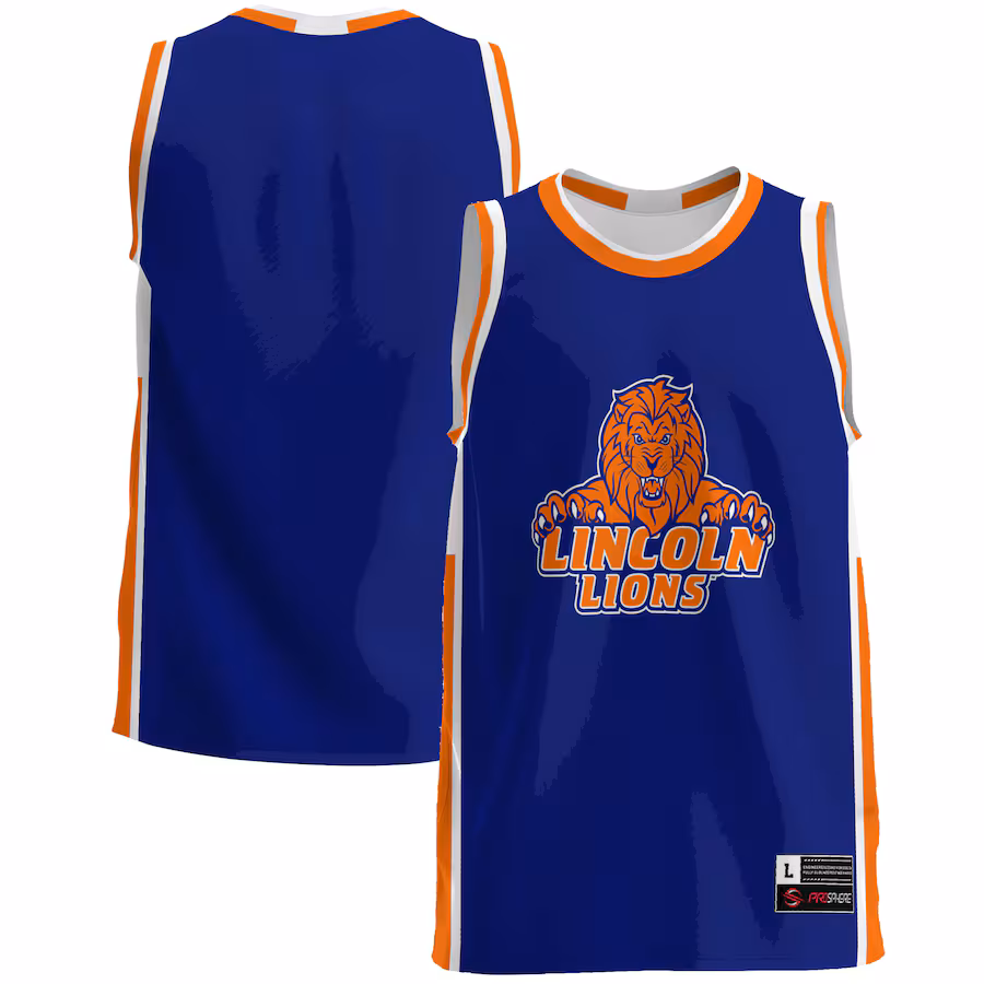 Men's GameDay Greats  Blue Lincoln Lions  Lightweight Basketball Jersey