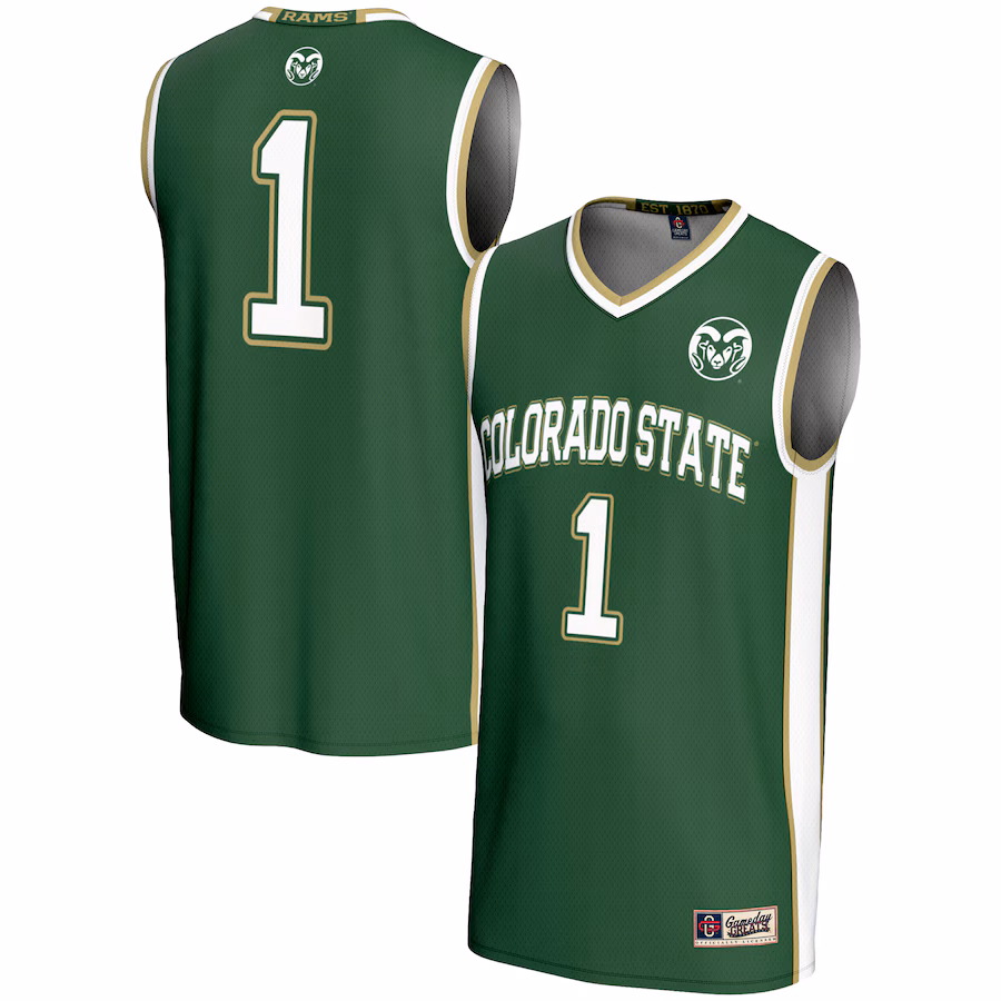 Men's GameDay Greats #1  Green Colorado State Rams  Lightweight Basketball Jersey