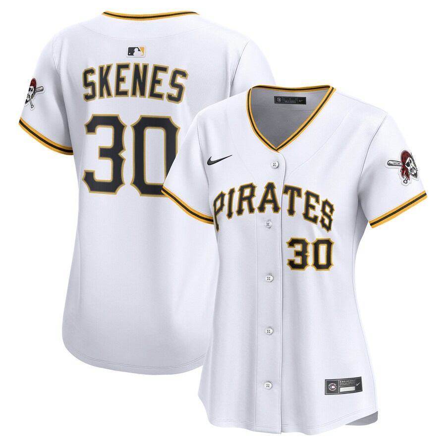 Women's Pittsburgh Pirates Paul Skenes Nike White Home Limited Jersey