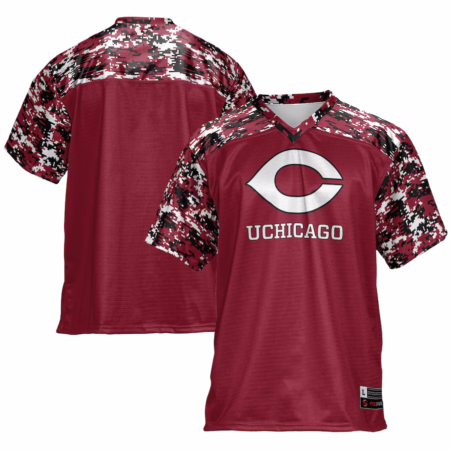 Men's GameDay Greats Maroon UChicago Maroons Football Jersey