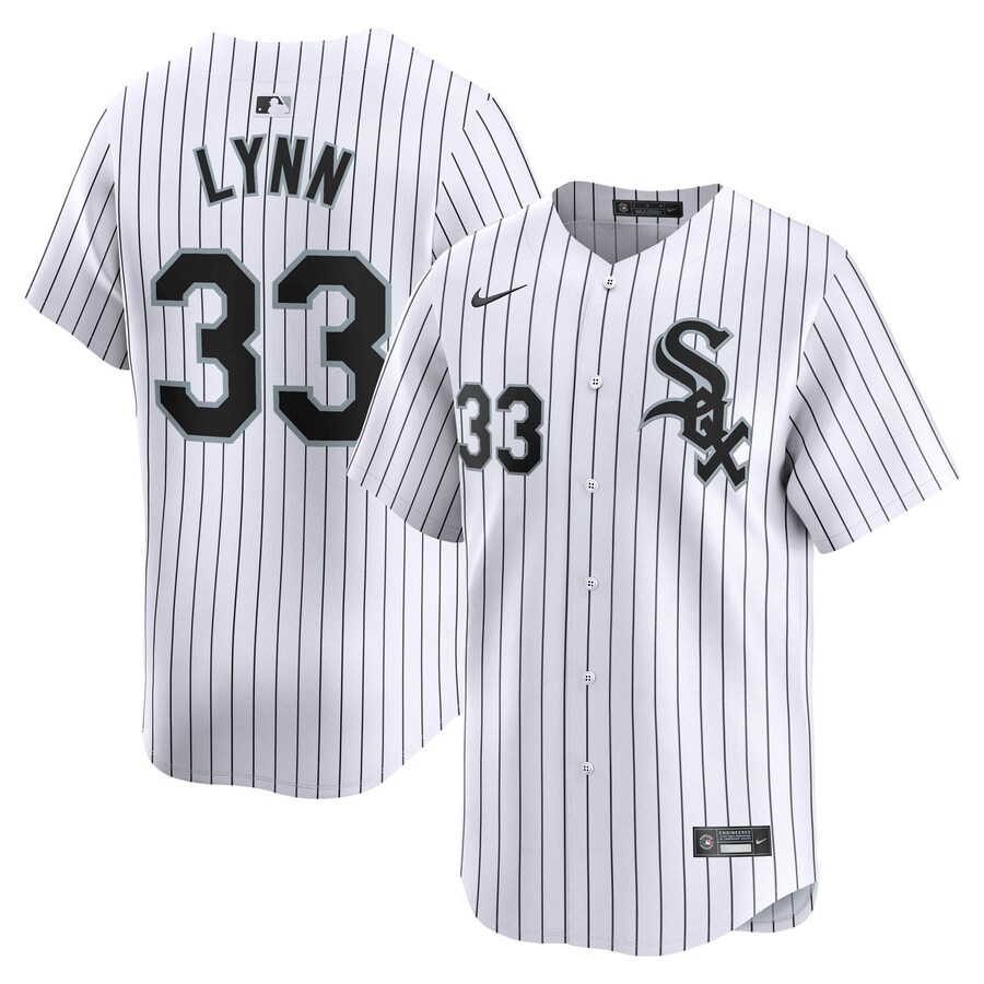 Men's Chicago White Sox Lance Lynn Nike White Home Limited Player Jersey