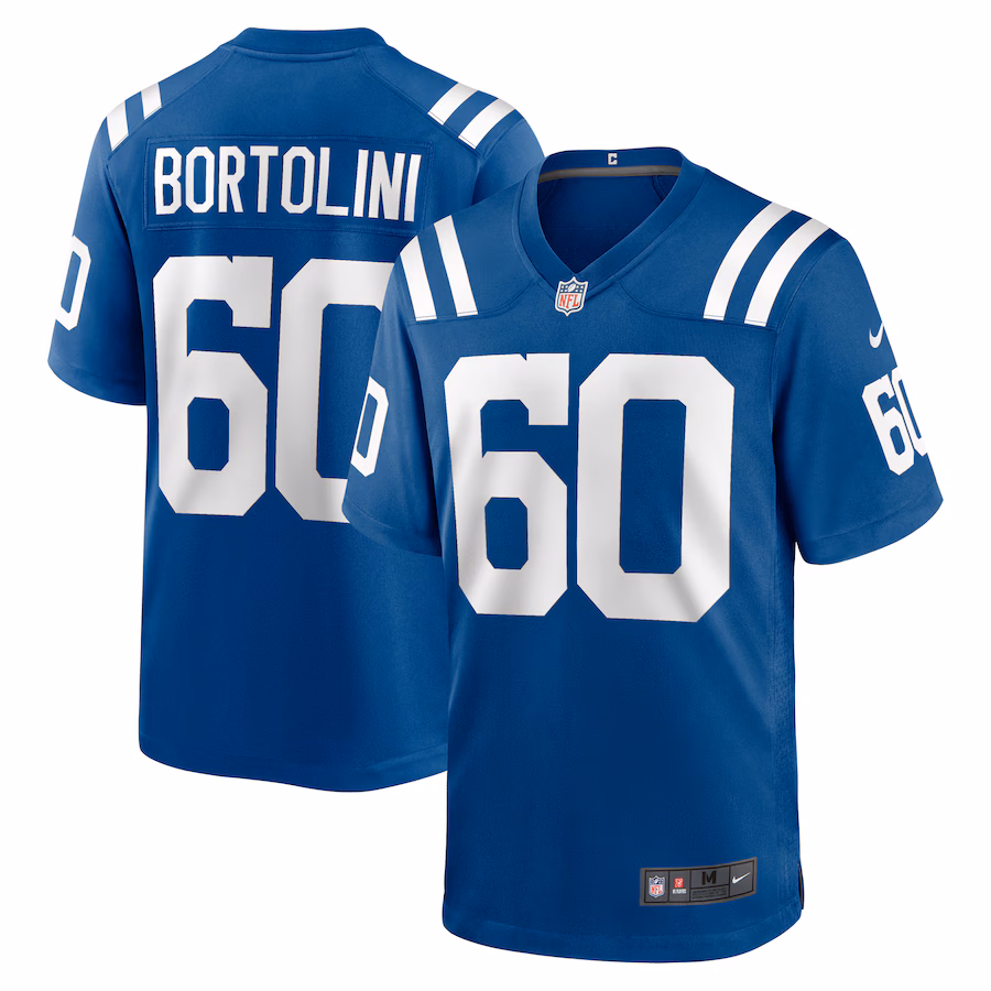 Men's Indianapolis Colts Tanor Bortolini Nike  Royal Game Jersey