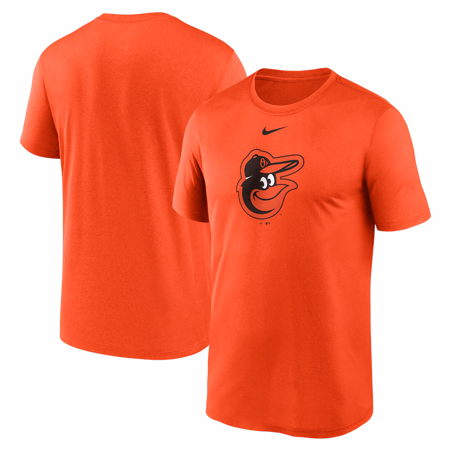 Men's Baltimore Orioles Nike Orange Legend Fuse Large Logo Performance T-Shirt