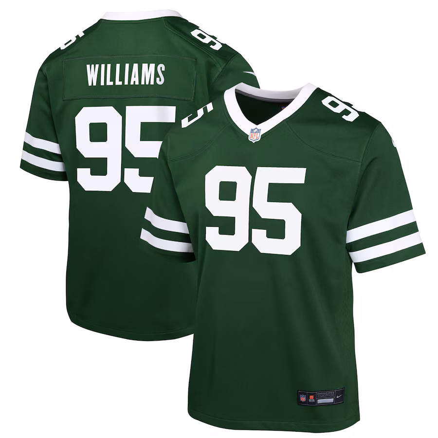 Youth New York Jets Quinnen Williams Nike Green Game Jersey