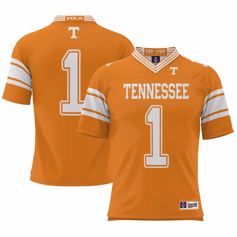 #1 Tennessee Volunteers GameDay Greats Youth Football Jersey - Tennessee Orange