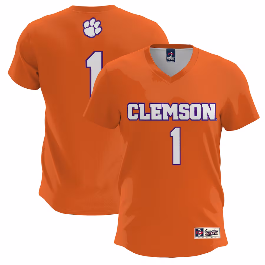 #1 Clemson Tigers GameDay Greats Youth Lightweight Lacrosse Jersey - Orange