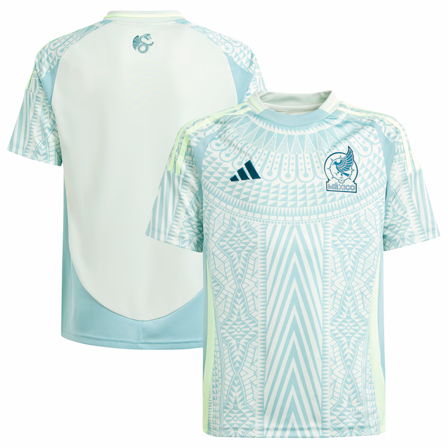 Youth Mexico National Team  adidas Green 2024 Away Replica Jersey