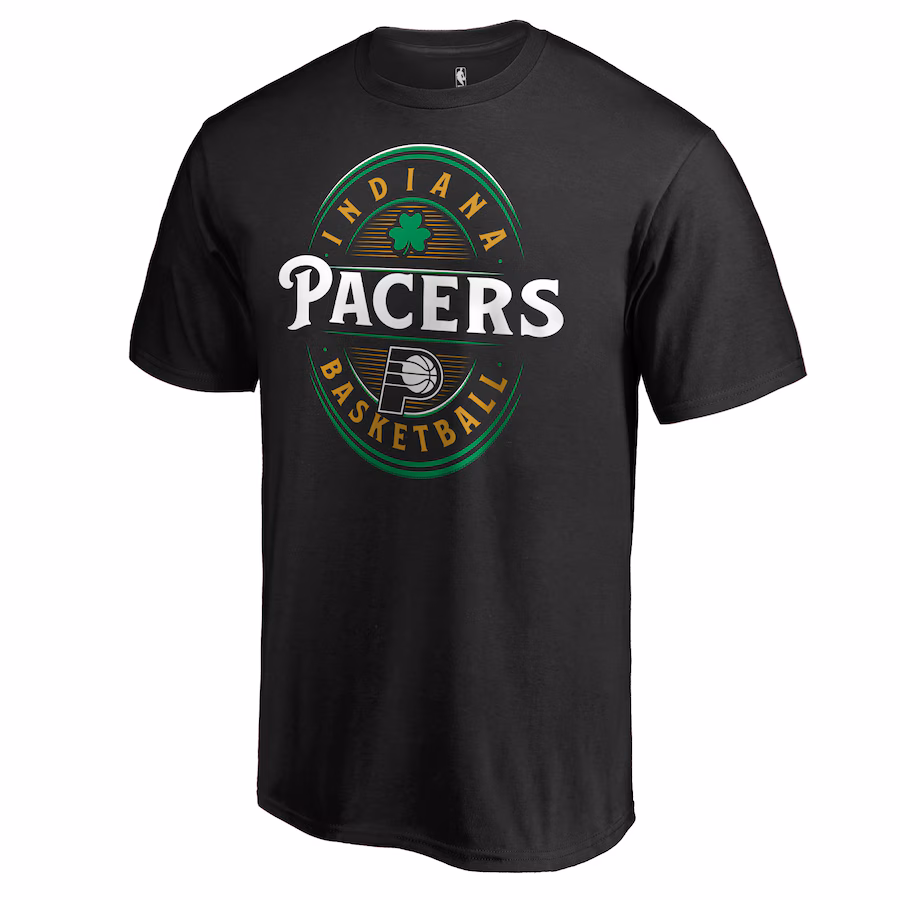 Men's Indiana Pacers Black Forever Lucky T-Shirt