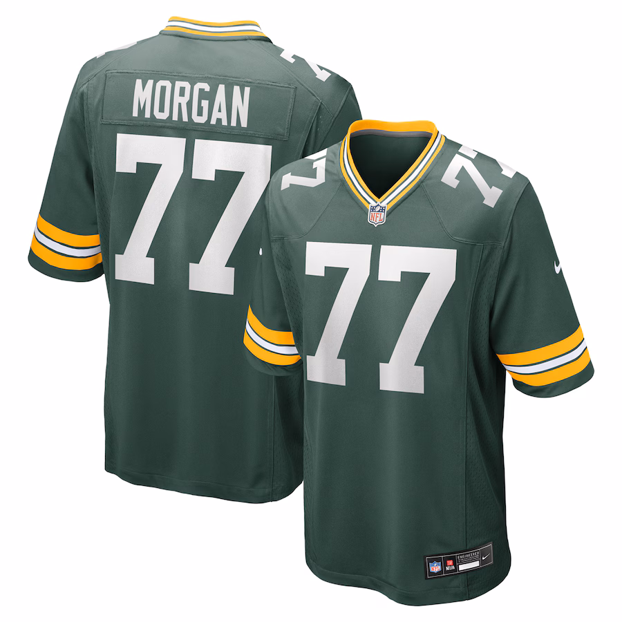 Men's Green Bay Packers Jordan Morgan Nike Green Game Jersey