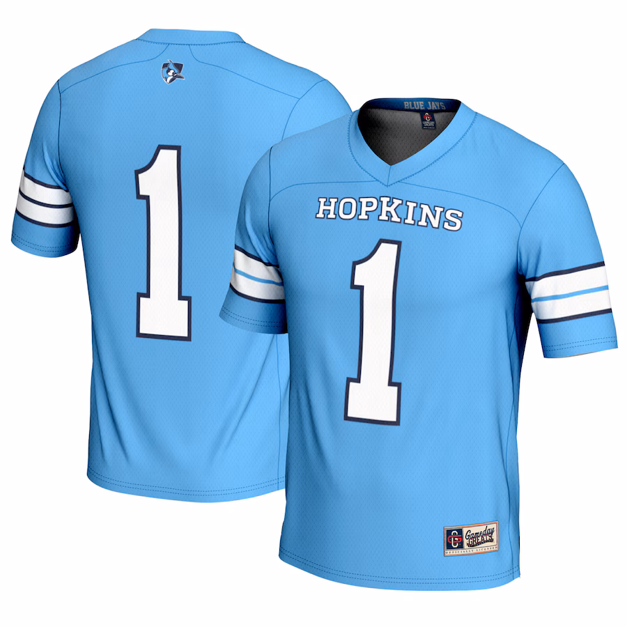 #1 Johns Hopkins Blue Jays GameDay Greats Lightweight Lacrosse Jersey - Light Blue