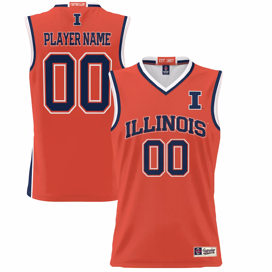 Illinois Fighting Illini GameDay Greats Unisex  Lightweight NIL Pick-A-Player Basketball Jersey - Orange