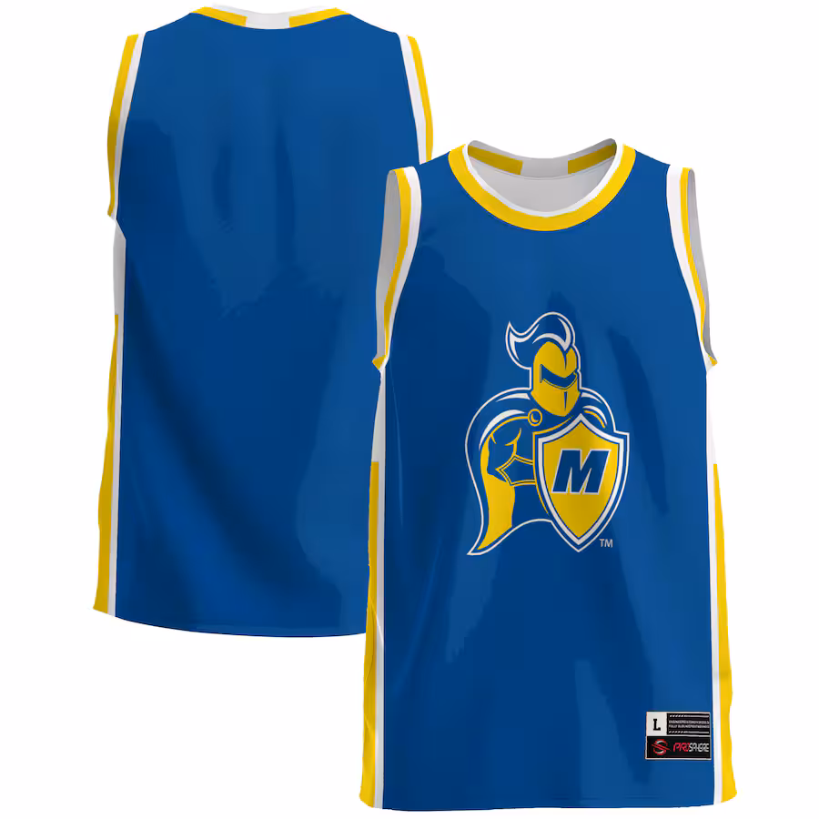 Men's GameDay Greats  Blue Madonna Crusaders  Lightweight Basketball Jersey