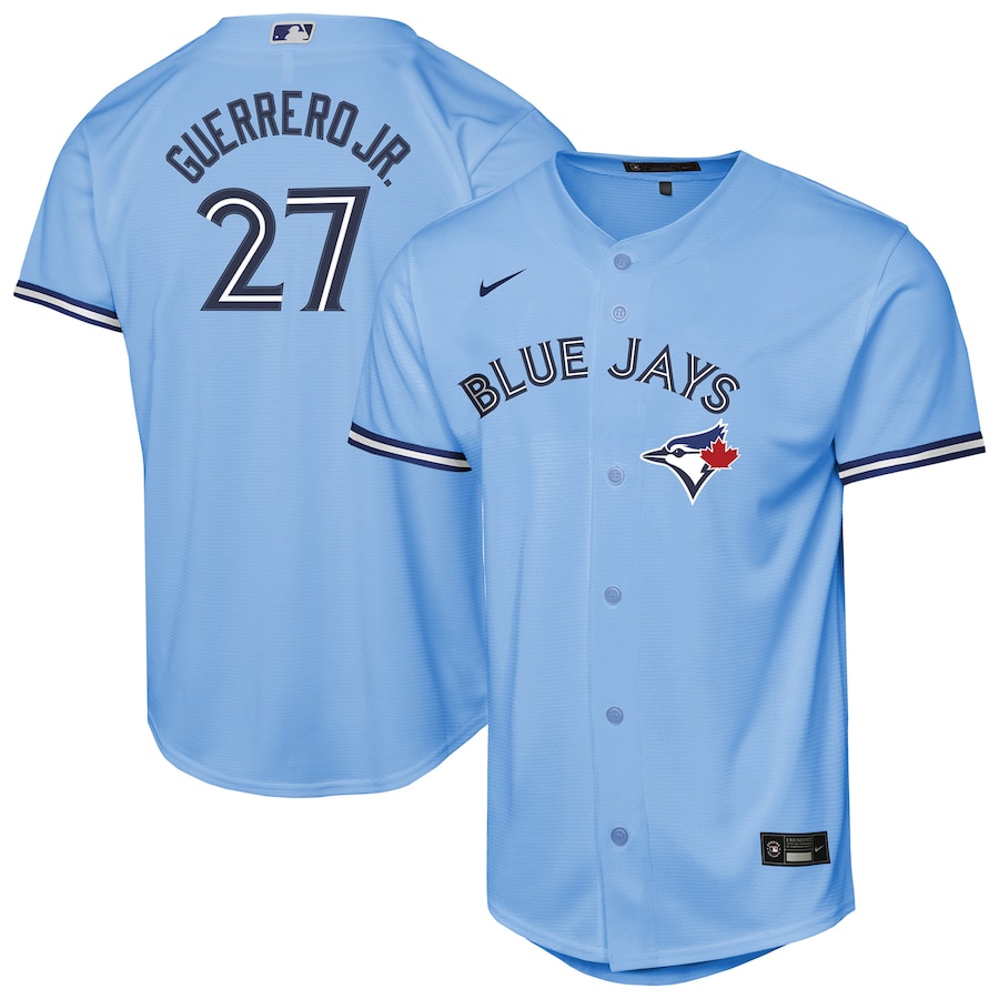 Youth Toronto Blue Jays Vladimir Guerrero Jr. Nike Powder Blue Alternate 2 Replica Jersey