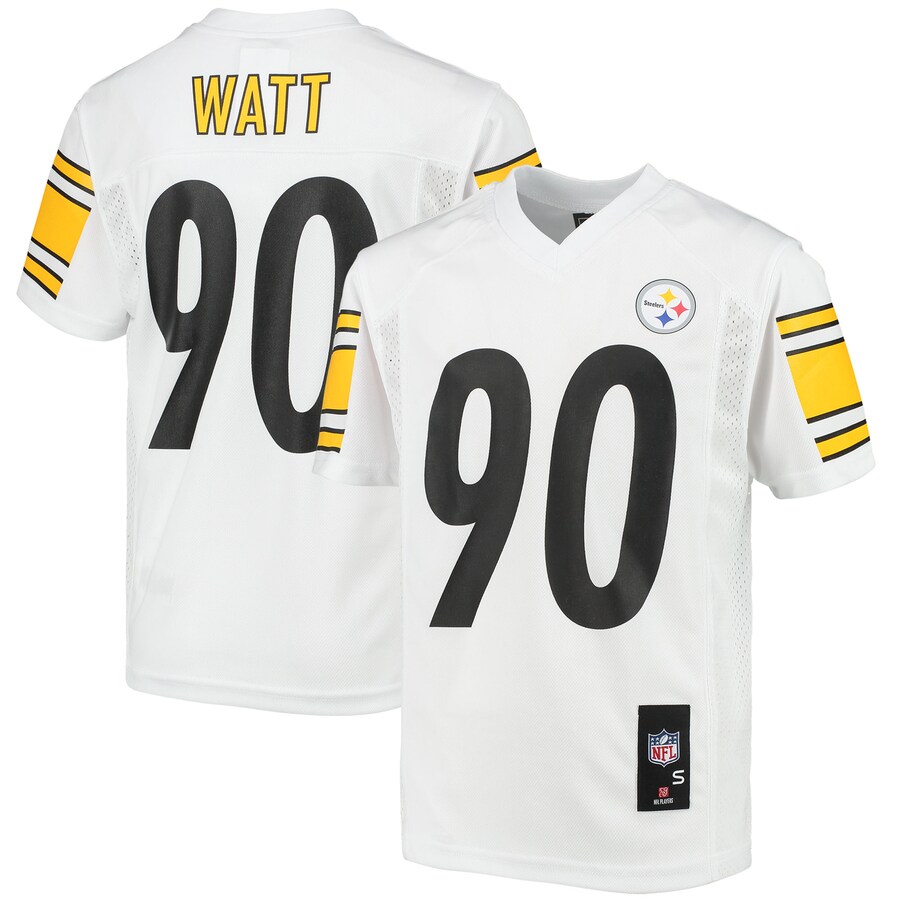 Youth Pittsburgh Steelers T.J. Watt White Replica Player Jersey