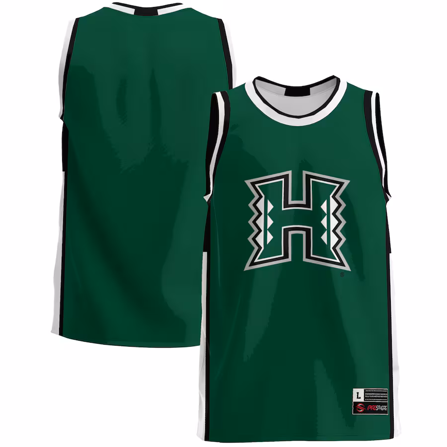 Men's GameDay Greats  Green Hawaii Rainbow Warriors  Lightweight Basketball Jersey