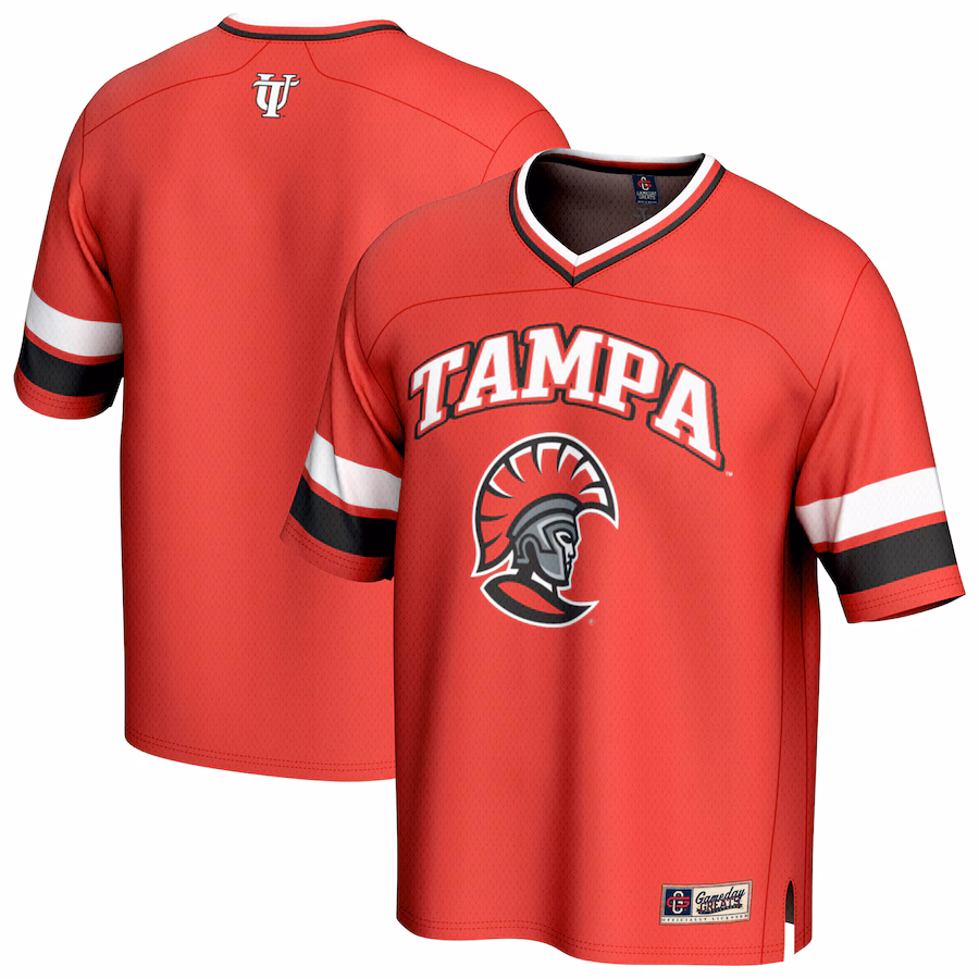 Men's GameDay Greats Red Tampa Spartans Spirit Football Jersey
