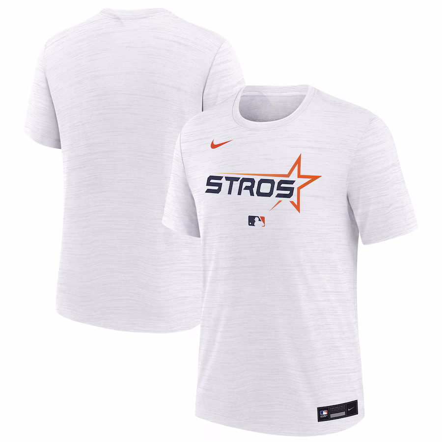 Youth Houston Astros Nike White City Connect Authentic Collection Velocity Performance T-Shirt